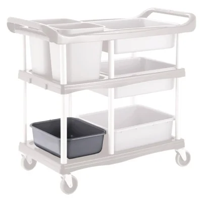 Biradlı Brd-51-02B Servis Arabası Yedek Kovası-Orta 37,5x31,5x14 Cm