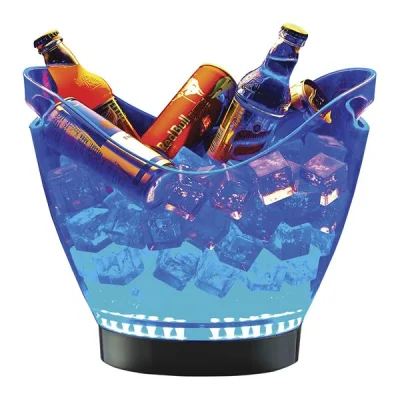 Biradlı Grv-S-106L Led Işıklı Akrilik Şişe Kovası 27x20x23 Cm Sarı