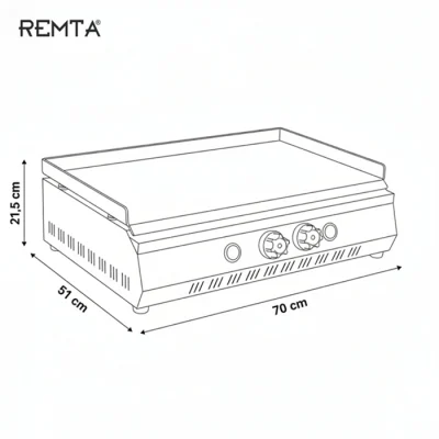 Remta R85 70 cm Pleyt Elektrikli 67 x 37 cm