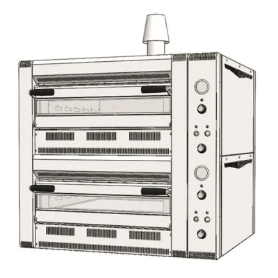 Venarro Dreay DYP - 4+4GS Pizza Fırını Gazlı