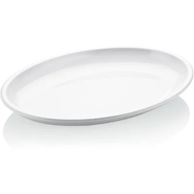 Biradlı Fts-1958 Melamin Tabak Oval 55X39X6 Cm Yeşil