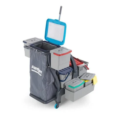 Fantom Procart Jet 731S Jet Temizlik Seti Sızdırmaz Kovalı, Çöp Toplama Üniteli & Aksesuar Kovalı 2 X 22 Litre