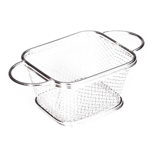 Biradlı Brd-St-05 Patates Sunum Dikdörtgen Çift Kulplu 10x8,5x6,5 Cm