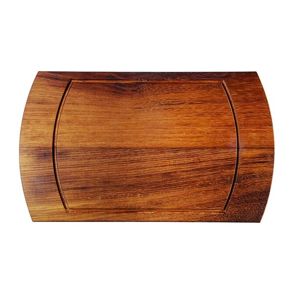 Biradlı Grv-1792 İroko Steak Sunum Tahta 46x27 Cm