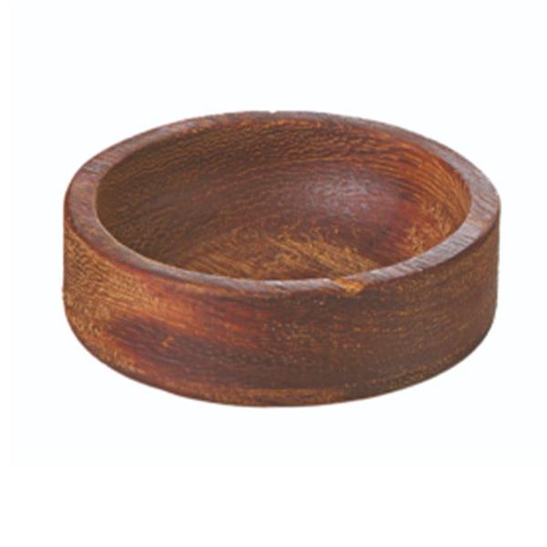 Biradlı Grv-1902-2 Iroko Yuvarlak Sosluk-Çerezlik 8 Cm