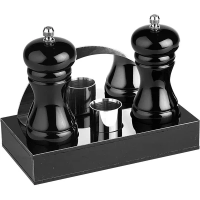 Biradlı Grv-199 4 Lü Menaj Set 18,5x9,5x3 Cm Siyah