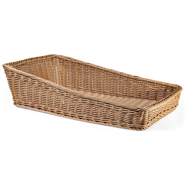 Biradlı Grv-2419-C Açık Büfe Plastik Dikdörtgen Sepet 30X50X7/16 Cm