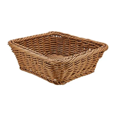 Biradlı Grv-2457 Plastik Kare Sepet 19X19X7 Cm