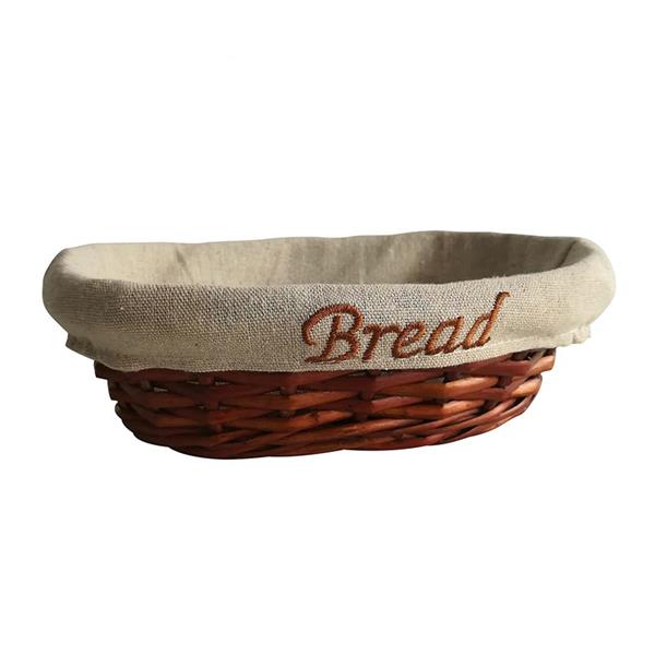 Biradlı Grv-900 Hasır Bezli Ekmek Sepeti Oval 24X17X7 Cm