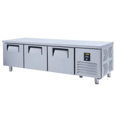 Gast CTTB1300C Önü Camlı Tezgah Tip 3 Kapılı Buzdolabı
