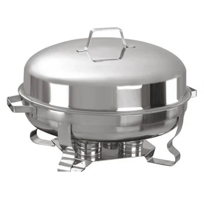 CHAFING DISH YUVARLAK 80 CM KAPAK WAS AYAK
