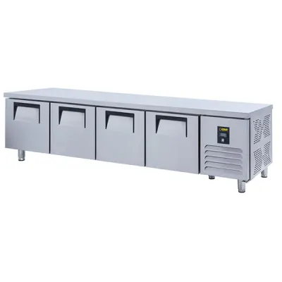 Gast CTTB1400C Önü Camlı Tezgah Tip 4 Kapılı Buzdolabı