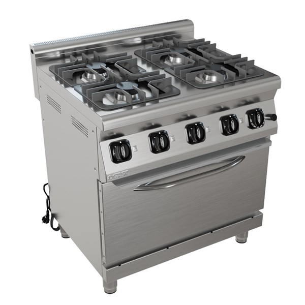Gast 9KZG80 4 lü Gazlı Kuzine 800x930x850