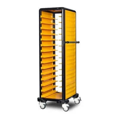Gastrolley G.ST.150.S.2 150 Tekli Servis Tepsi Arabası 2 Yanı Kapalı 57x71x174cm