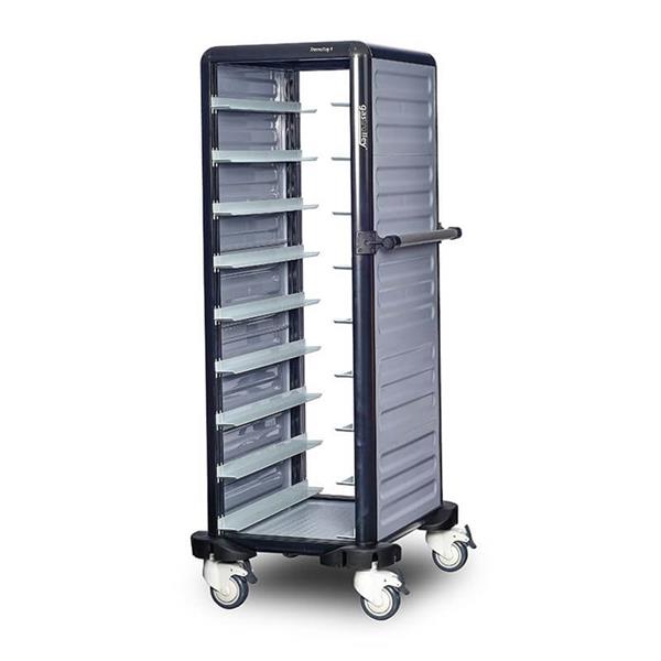 Gastrolley G.TT.09.S.2 9 Tekli Termo Tepsi Arabası 2 Yanı Kapalı 57x71x149cm