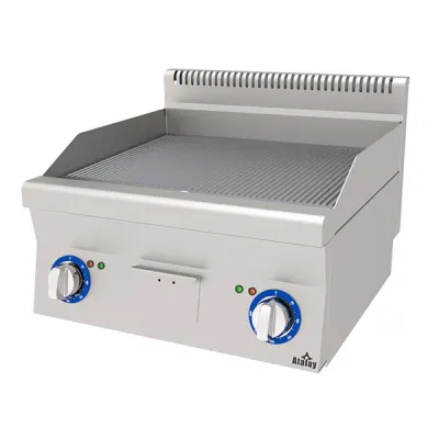 Atalay E AEI-660-N Elektrikli Pleyt Izgara Oluklu Yüzey 60x60x30-