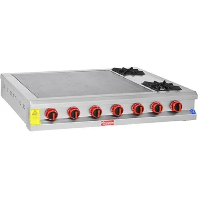 Himaksan BZSOG120 S 2 Ocak + Pleyt Set Üstü Bazlama Ocağı Gazlı Dg-Ce