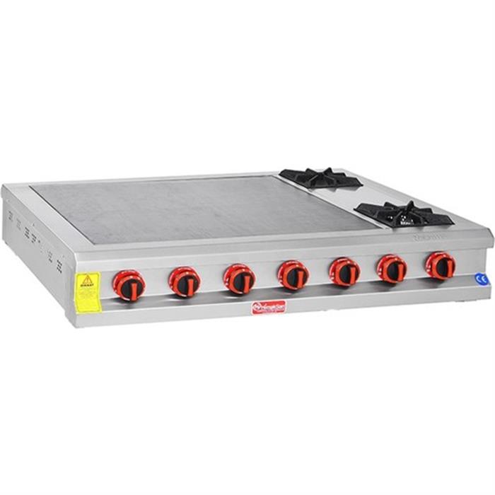 Himaksan BZSOG120 S 2 Ocak + Pleyt Set Üstü Bazlama Ocağı Gazlı Dg-Ce