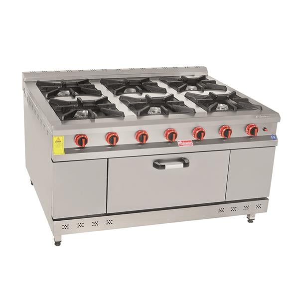 Himaksan KZG-1510 CE 6+1 Fırın Gazlı Kuzine Lpg-Ce