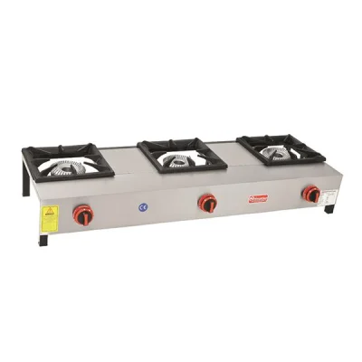 Himaksan LKK-3 CE 3Lu Lokanta Ocağı Yüksek  Ayak Gazlı Lpg-Ce