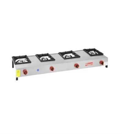 Himaksan LKK-4 CEK 4Lu Lokanta Ocağı Kısa Ayak Gazlı Lpg-Ce