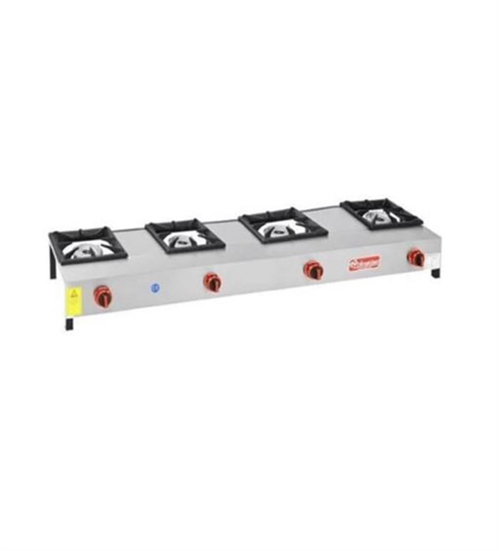 Himaksan LKK-4 CEK 4Lu Lokanta Ocağı Kısa Ayak Gazlı Lpg-Ce