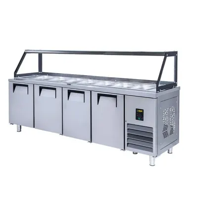 Gast CSB4250C 4 Kapılı Camlı Servis Bain Marie