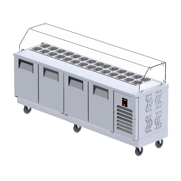 Gast HB1400C 4 Kapılı Hazırlık Buzdolabı