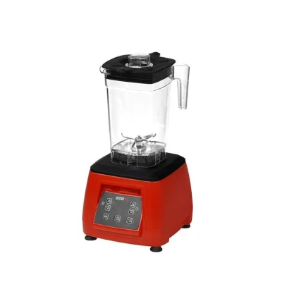 Omake 2 L Kapak Sensörsüz Şeffaf Hazneli Dijital Bar Blender 2200W Kırmızı