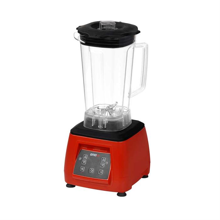 Omake 3 L Kapak Sensörsüz Dijital Bar Blender 2200W Kırmızı
