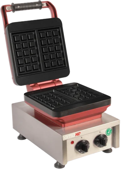 Omake Brüksel 3x5 Model Zamanlayıcılı Manuel Waffle Makinesi