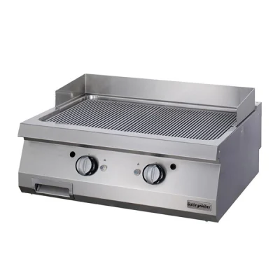 Öztiryakiler 700 Seri Set Üstü Grill Plate Oluklu Gazlı 80*70*30