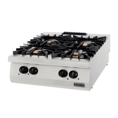 Öztiryakiler 900 Seri Set Üstü Dörtlü Ocak Gazlı 80*90*30 (2X6+2X10=32 Kw)