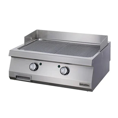 Öztiryakiler 900 Seri Set Üstü Grill Plate Oluklu Elektrikli 80*90*30