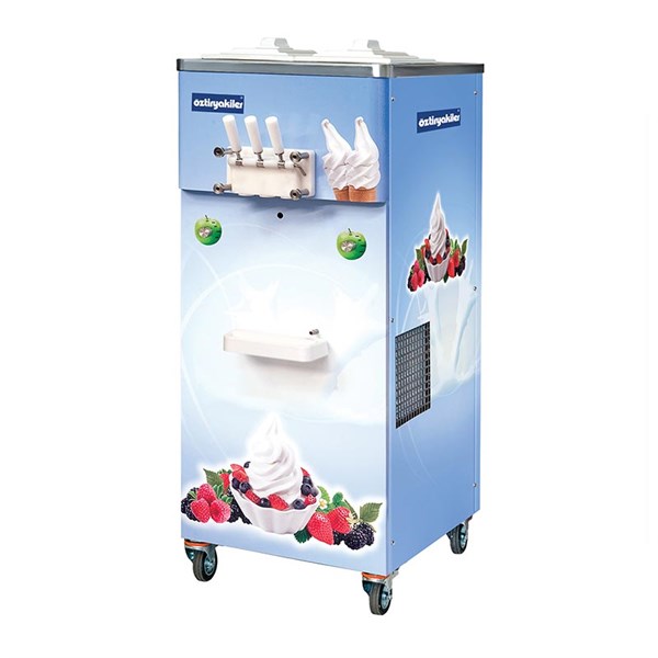 Öztiryakiler Dondurma Makinası Uc Kollu Pastorızatorlu Pompalı Karıstırıcılı 2X11 Lt Oef4000Apsht