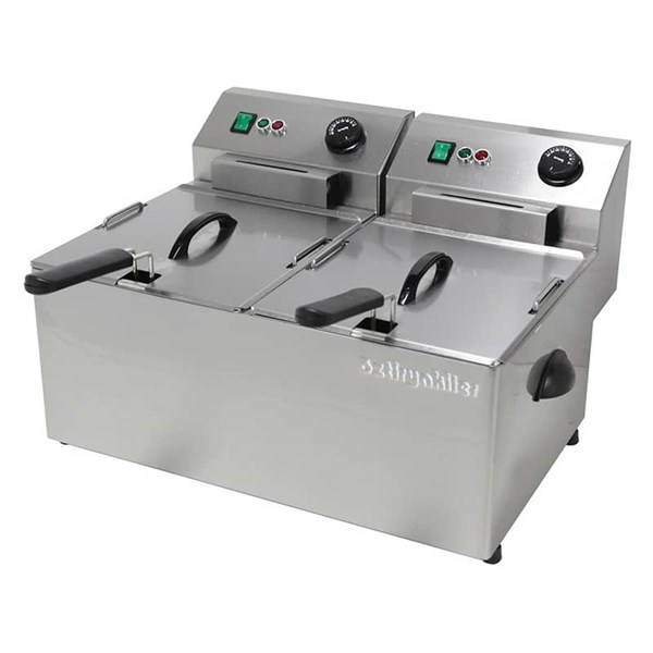Öztiryakiler Fritöz Elektrikli 2*8 Litre 3+3 Kw Ef8D