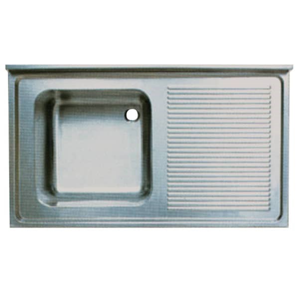 Öztiryakiler Tablalı Evye 100*70 Tek Goz Sag Damlalık 50*50*30 1,00 Mm