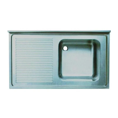 Öztiryakiler Tablalı Evye 140*60 Tek Göz Sol Damlalıklı 50*40*25 Gözlü 1,00 Mm