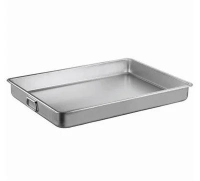 PRES BASKI TEPSİ KAPAKSIZ 0,80 MM SAPLI 40*50*8