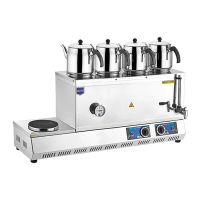 Remta K33 85 Model Dört Demlikli 43 lt Ocaklı Çay Ocağı