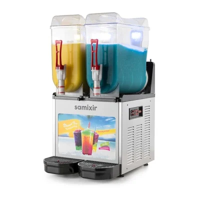 Samixir 12 + 12 L Slush Twin Allure Buzlu İçecek Dispenseri Inox