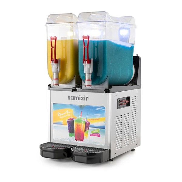 Samixir 12 + 12 L Slush Twin Allure Buzlu İçecek Dispenseri Inox