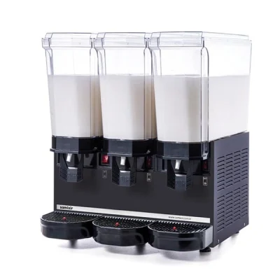 Samixir 20 + 20 + 20 L Klasik Triple Karıştırıcılı Soğuk İçecek Dispenseri Siyah