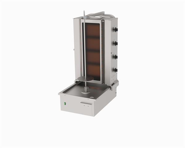 Atalay ADGC-4A Döner Ocağı 4 Gözlü Alttan Motorlu Camlı Döner Ocağı