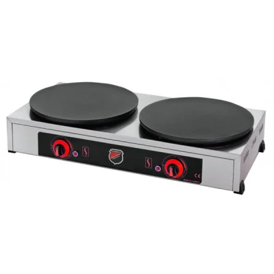 SilverInox 2178 2 Pleyt Inox Elektrikli Krep Makinesi 40+40 Cm