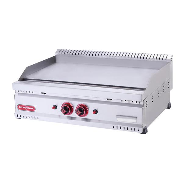 SilverInox PG-60-D Gazlı Pleyt Izgara Düz 60x60 cm