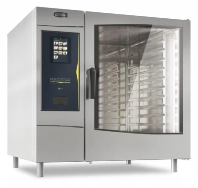 Zanussi 218783 Magistar Doğal Gazlı Boylerli Kombi Fırın 10 Tepsili GN 2/1 Dokunmaktik Ekranlı