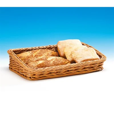 Zicco B-Ot-5138-22B Eğimli Dikdörtgen Plastik Sepet (Koyu ) 30*45 Cm H 9-H 5 Cm
