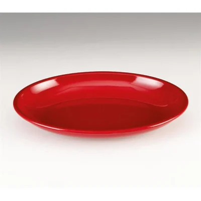 Zicco K-2002 Oval Melamin Teşhir 35x26x4,5 Cm Kırmızı