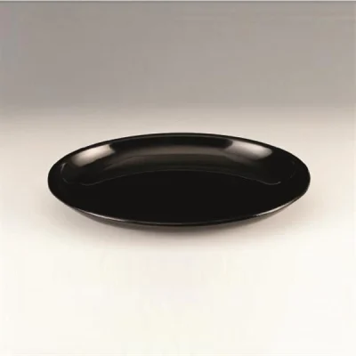 Zicco K-353 Oval Melamin Teşhir 40,5x29,5x5 Cm Siyah